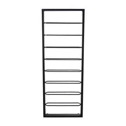 HELENA - 8-Level Black Metal Bottle Rack