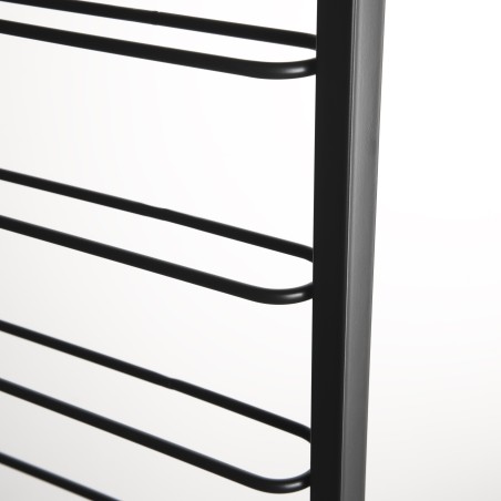 Étagère range-bouteilles HELENA 8 niveaux métal noir