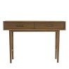Console LARA marron 2 tiroirs bois Mindi
