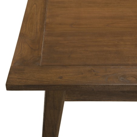LARA Brown Extendable Rectangular Dining Table 200/240 cm - Mindi Wood