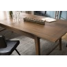 LARA Brown Extendable Rectangular Dining Table 200/240 cm - Mindi Wood