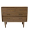 LARA 4-Drawer Chest in Mindi Wood - Elegant and Versatile