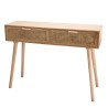 RODRIGO Natural-Coloured Console Table with 2 Drawers
