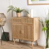 RODRIGO Natural-Colored Sideboard with 2 Drawers and 2 Doors
