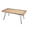 Table basse DORIA - plateau cannage naturel