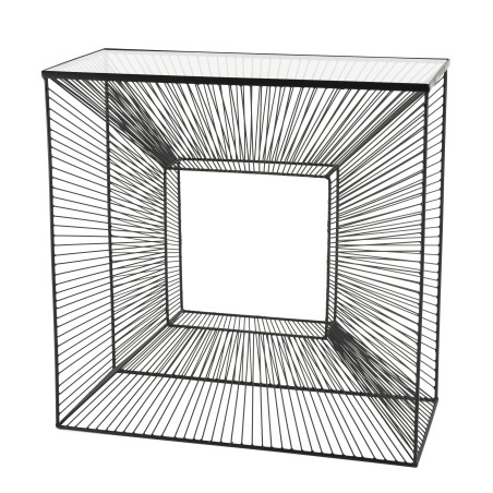 Console TOD - Métal Noir et Verre