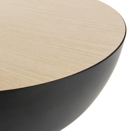 TOD Coffee Table - Metal Base Wood Top 70x70cm