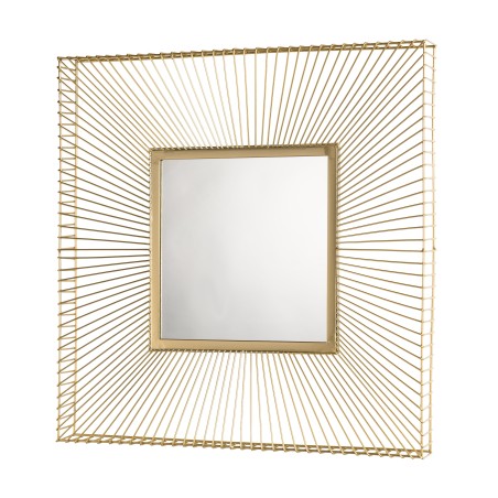 TOD Square Mirror 65x65cm Golden Metal