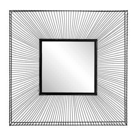 TOD - Square Black Metal Mirror 90x90cm