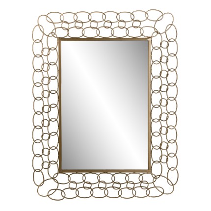TOD - Rectangular Gold Metal Mirror