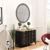 TOD - Round Wall Decoration 100x100cm Black Metal