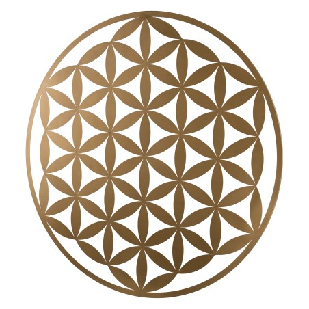 TOD - Round Metal Wall Decoration 95x95cm Golden Color