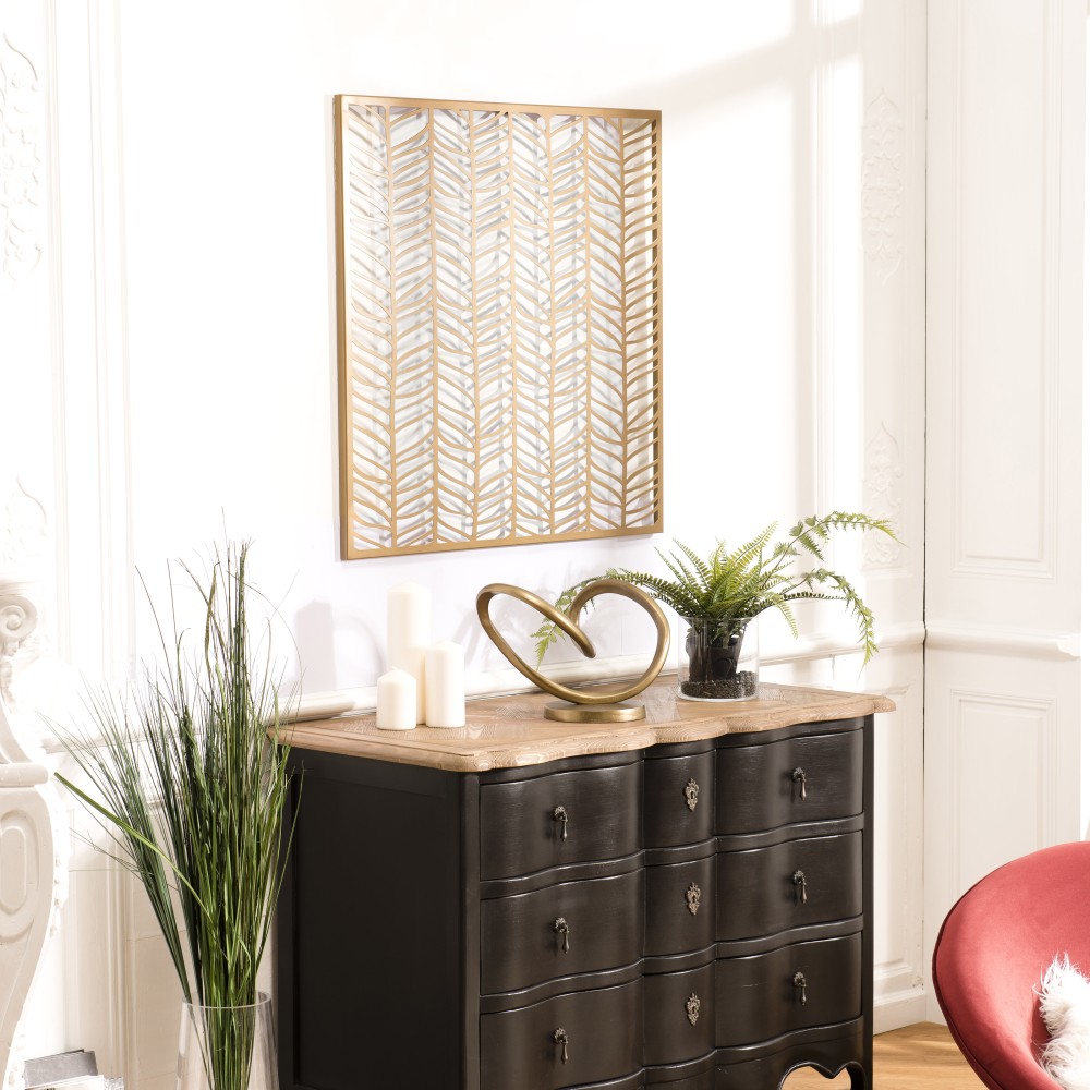 Golden Metal Wall Decoration 80x80cm - TOD