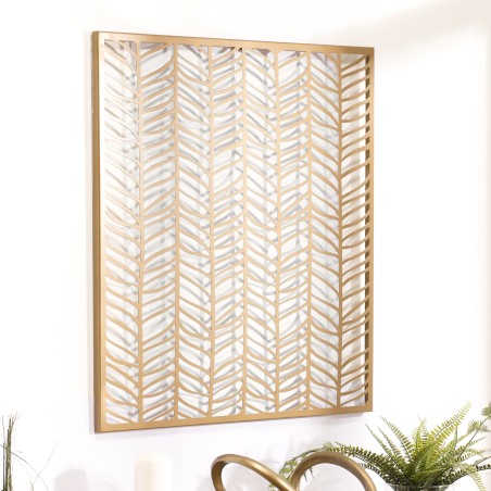 Golden Metal Wall Decoration 80x80cm - TOD