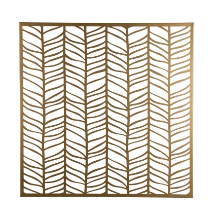 Golden Metal Wall Decoration 80x80cm - TOD