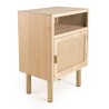 Chevet ALINE - 1 niche 1 porte toile de jute