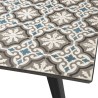 VICTOIRE - 4/6 Person Cement Tile Garden Set