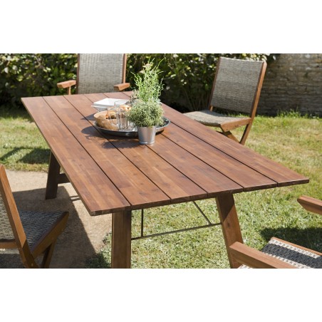 Salon de jardin VICTOIRE en bois acacia 6/8 pers