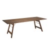 Victoire Acacia Wood Garden Furniture Set for 6/8 People | 220 x 90 cm Table, 4 Chairs, 2 Folding Armchairs