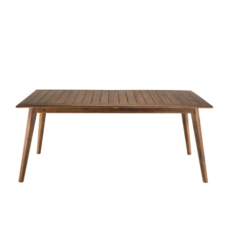 Salon de jardin VICTOIRE en bois 8/10 pers - Table extensible et fauteuils en rotin