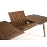 Salon de jardin VICTOIRE en bois 8/10 pers - Table extensible et fauteuils en rotin