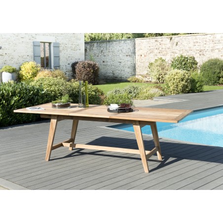 Salon de jardin en bois de teck 8/10 pers.