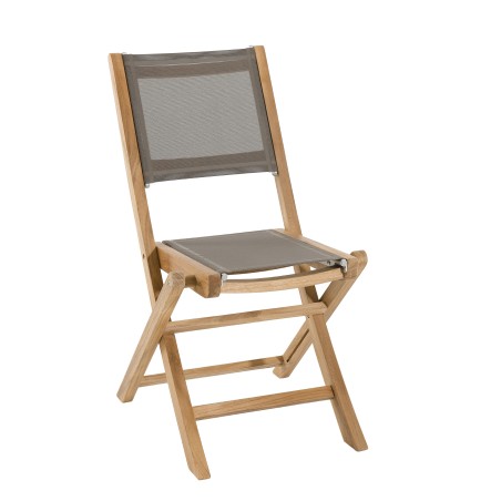 Salon de jardin en bois teck 2 pers - FUN