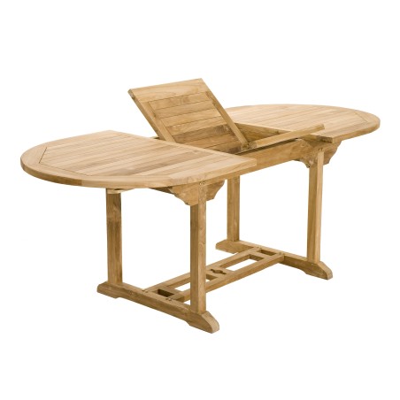Teak Wood Garden Furniture Set - Oval Table 150*200/90 cm and 6 Chairs