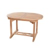 Ensemble de jardin en bois teck 4/6 pers - Table ovale extensible et chaises