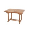 Salon de jardin en bois teck 4/6 pers - Table rectangulaire et 6 chaises