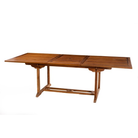 MAEVA Oiled Teak Wood Garden Furniture Set for 8/10 People