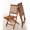 Salon de jardin en bois teck huilé MAEVA 4/6 pers