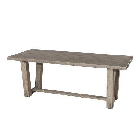 Salon de jardin EMILE en bois teck gris 6/8 pers