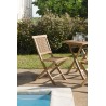 Ensemble de jardin en bois teck 2 personnes