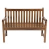 Banc de jardin en bois teck huilé Java - MAEVA
