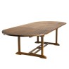 Table de jardin ovale Maeva en bois teck huilé
