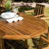 MAEVA Garden Table - Oval Double Extension 200/300 x 120 cm Teak Wood