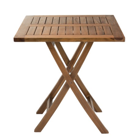 Table de jardin 2 personnes en bois teck huilé