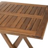 Table de jardin 2 personnes en bois teck huilé