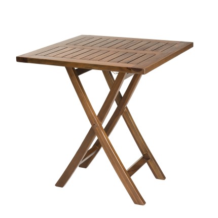 Table de jardin 2 personnes en bois teck huilé
