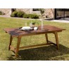 MAEVA Garden Table for 8/10 People - Rectangular Extendable Teak Wood