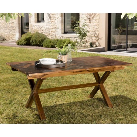 MAEVA Garden Table for 8/10 People - Rectangular, Extendable