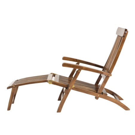MAEVA Garden Lounger in Oiled Teak Wood - Durable Outdoor Furniture