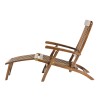 Chaise longue de jardin en bois teck huilé MAEVA
