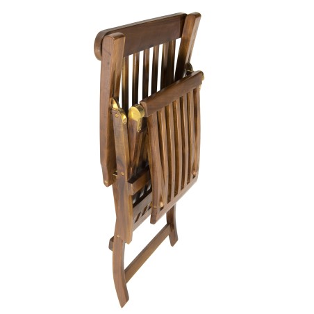 Chaise longue de jardin en bois teck huilé MAEVA