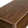 Coffre de jardin en bois teck huilé 200x55cm