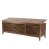 MAEVA Garden Chest in Oiled Teak Wood 200 x 55 cm - Outdoor Furniture