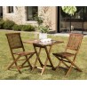 Salon de jardin en bois teck huilé MAEVA - 2 personnes
