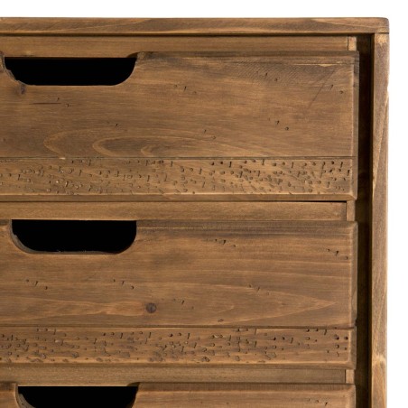 ANDY - Brown Wood Scandi Chest of Drawers | 4 Drawers, Pine