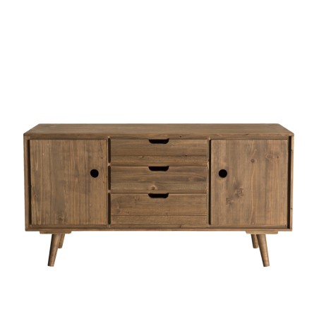 Buffet ANDY - Bois de sapin ciré - 2 portes 3 tiroirs